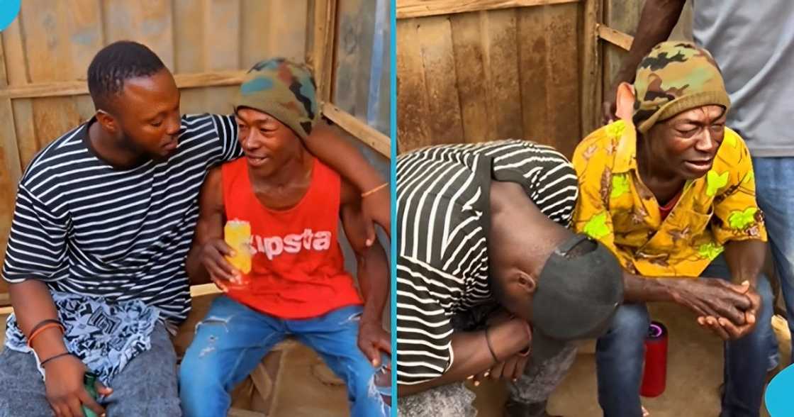 Emotional, moment, Ghanaian, man, reunites, social media, father, video. Emotional, moment, Ghanaian, man, reunites, social media, father, video.