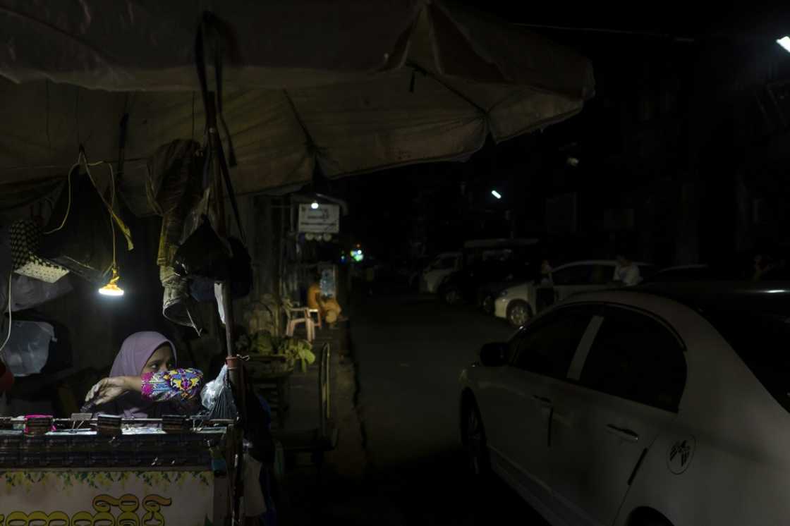 The junta has blamed the worsening power outages on rising gas prices and attacks on infrastructure by anti-coup fighters The junta has blamed the worsening power outages on rising gas prices and attacks on infrastructure by anti-coup fighters