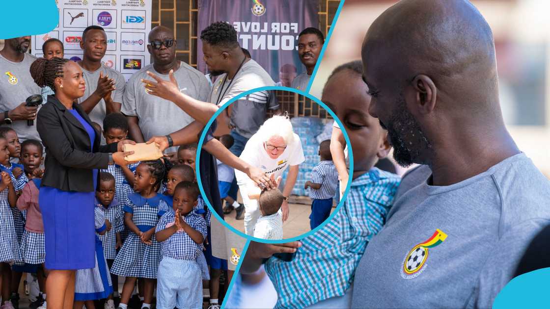 Otto Addo, Black Stars technical team, Ghana qualifies for World Cup, Black Stars donate, Osu Children's Home. Otto Addo, Black Stars technical team, Ghana qualifies for World Cup, Black Stars donate, Osu Children's Home.