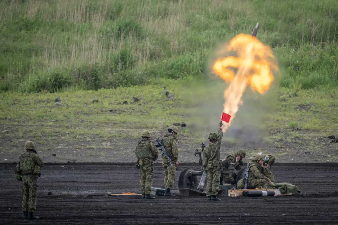 Japan in recent years has been shedding its strict pacifist stance, moving to obtain 'counterstrike' capabilities and doubling military spending to two percent of GDP