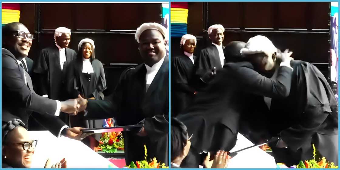 The GBA President's son Marcus Kwabena Acheampong Boafo was part of the 2024 newly called lawyers. The GBA President's son Marcus Kwabena Acheampong Boafo was part of the 2024 newly called lawyers.