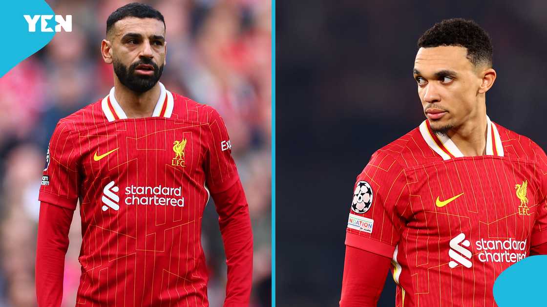 Mohamed Salah and Trent Alexander-Arnold were allegedly involved in a training fight ahead of their UEFA Champions League Round of 16 second leg vs PSG on Tuesday, March 11, 2025 Mohamed Salah and Trent Alexander-Arnold were allegedly involved in a training fight ahead of their UEFA Champions League Round of 16 second leg vs PSG on Tuesday, March 11, 2025