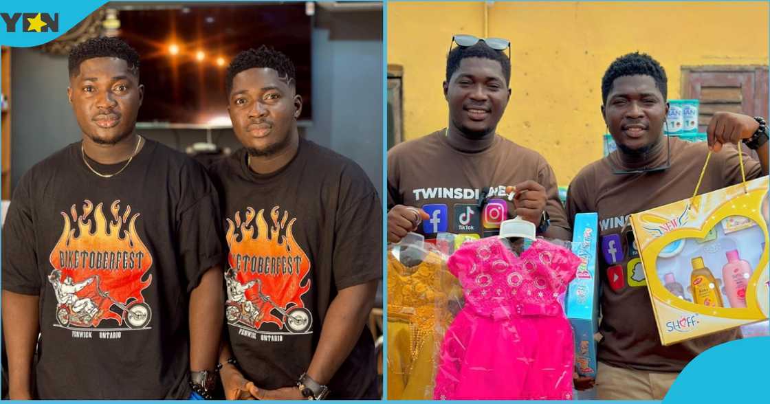 Photo of Ghanaian twins, Patrick Mensah and Frederick Mensah. Photo of Ghanaian twins, Patrick Mensah and Frederick Mensah.