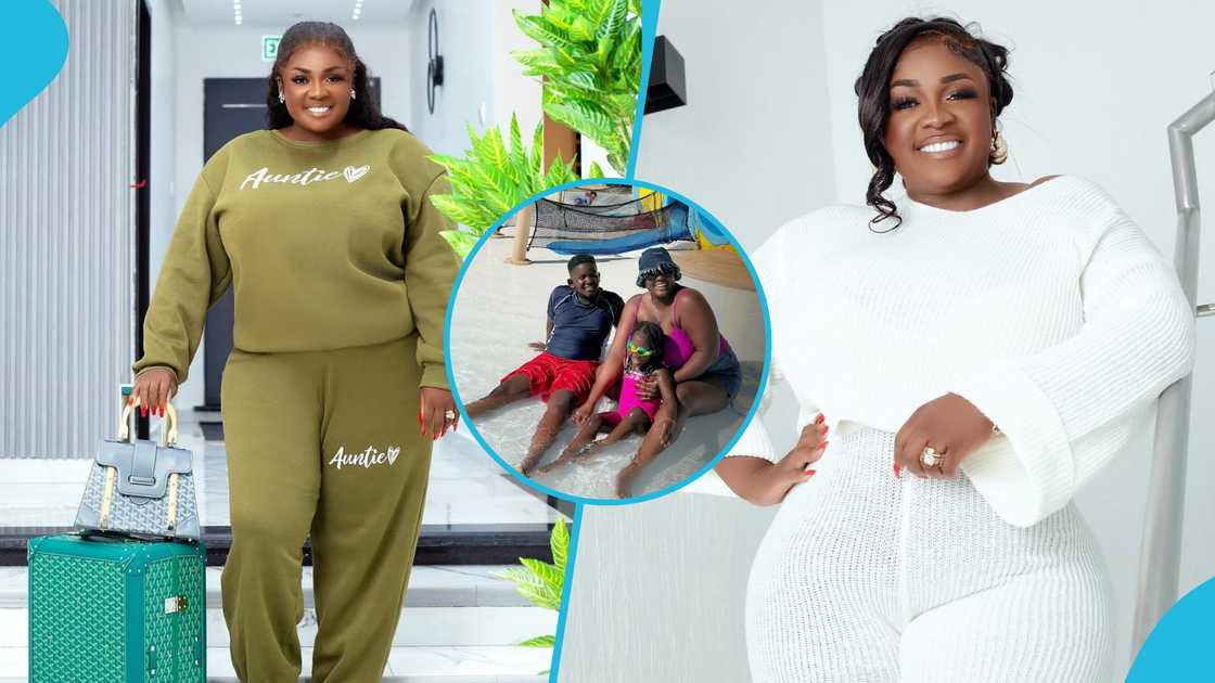 Tracey Boakye, Tracey Boakye with her kids, Tracey Boakye in the US, Tracey Boakye goes to a water park Tracey Boakye, Tracey Boakye with her kids, Tracey Boakye in the US, Tracey Boakye goes to a water park