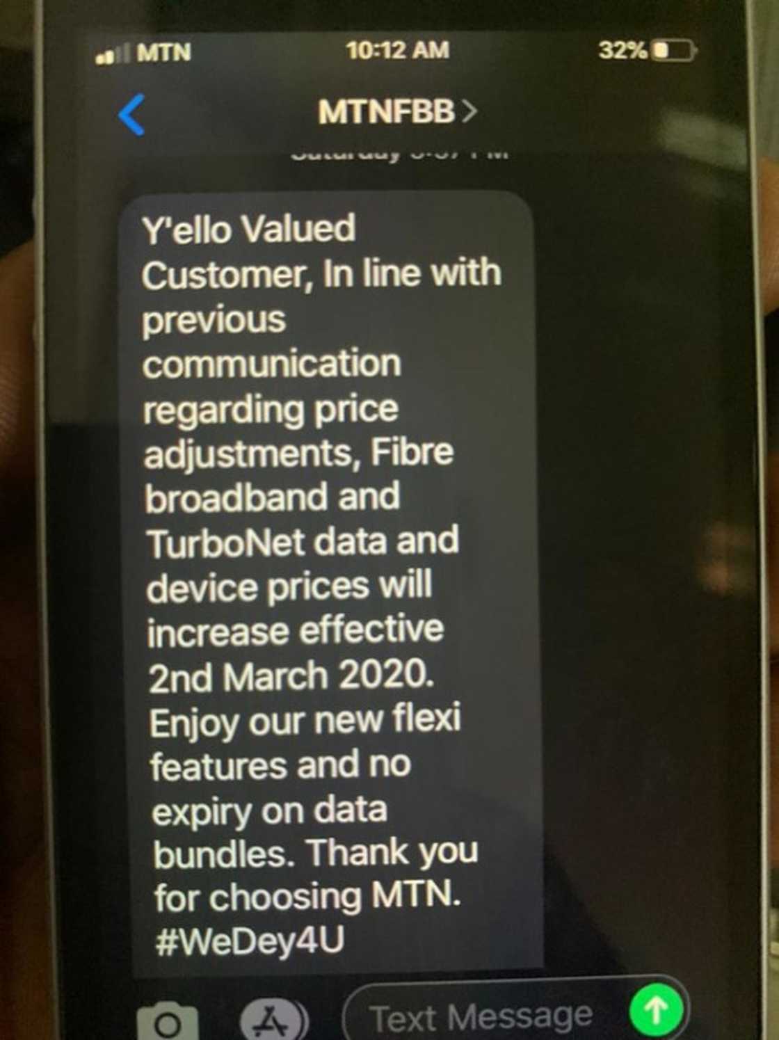 MTN Ghana increases charges for data on Fibre Broadband and TurboNet