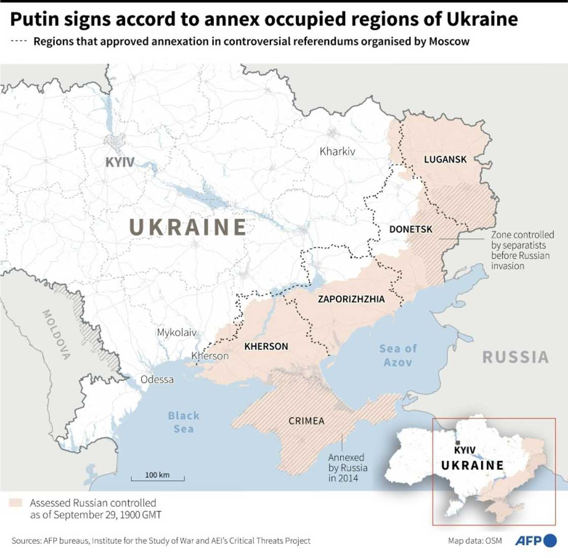 Putin signs accord to annex occupied regions of Ukraine Putin signs accord to annex occupied regions of Ukraine