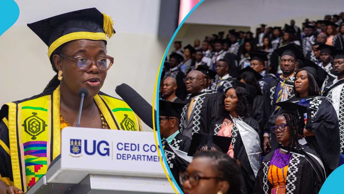University Of Ghana Lady Spends Almost GH¢1200 On Her Graduation Look