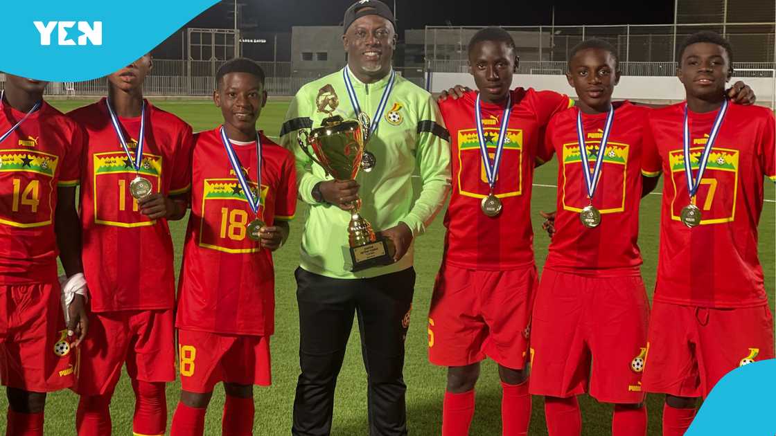 Ghana U15 team win international tournament. Ghana U15 team win international tournament.