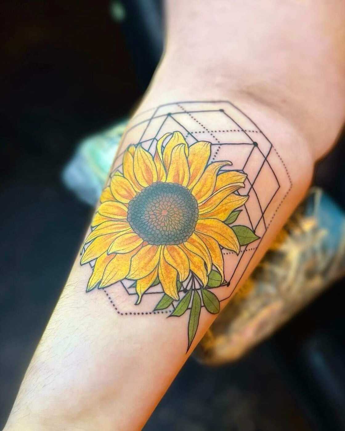 Sunflower tattoo