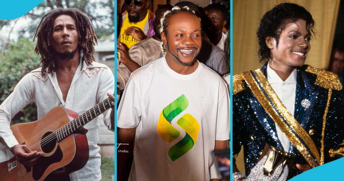 Daddy Lumba, Bob Marley, Michael Jackson, Flowking Stone, Ghana, Jamaica