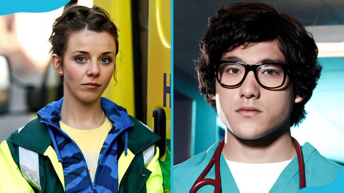 Sophia Di Martino and Will Sharpe while filming Casualty in 2009 Sophia Di Martino and Will Sharpe while filming Casualty in 2009