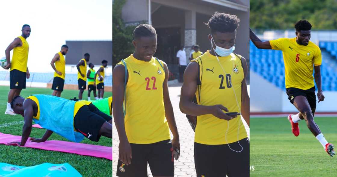 Black Stars players training. SOURCE: Twitter/ @Team_GhanaMen Black Stars players training. SOURCE: Twitter/ @Team_GhanaMen