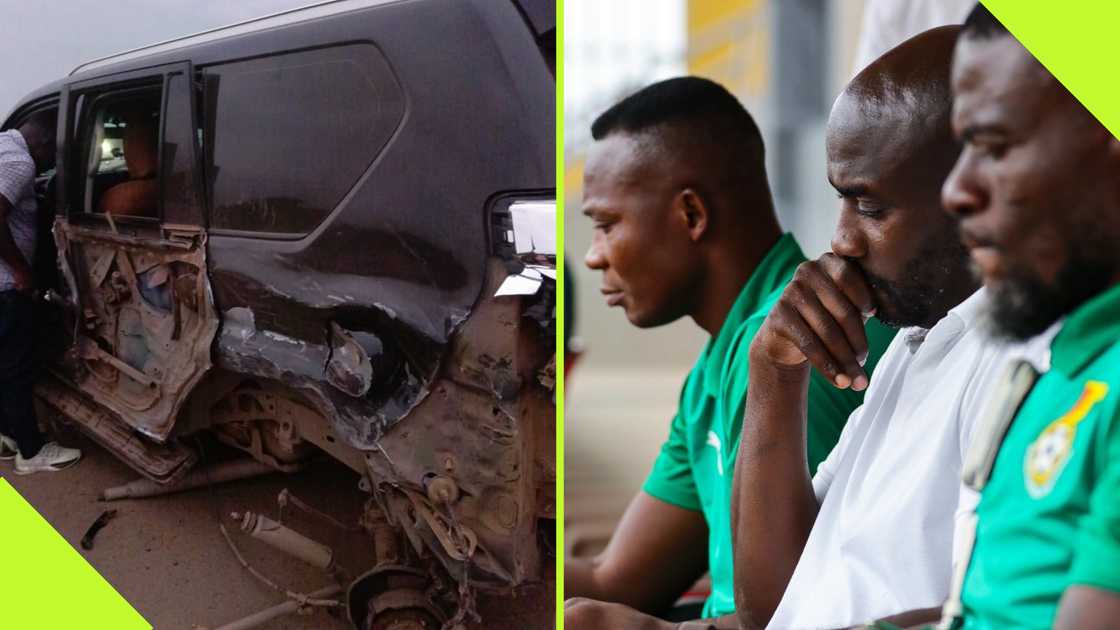 Otto Addo and his technical team.