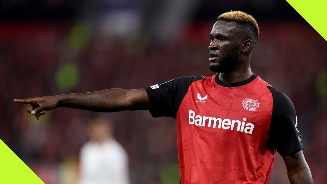 Victor Boniface in action for Bayer Leverkusen Victor Boniface in action for Bayer Leverkusen