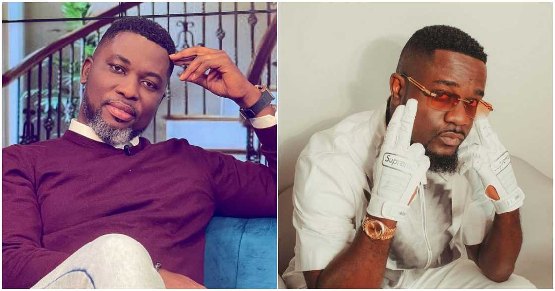 A Plus (left) and Sarkodie (right) in photos