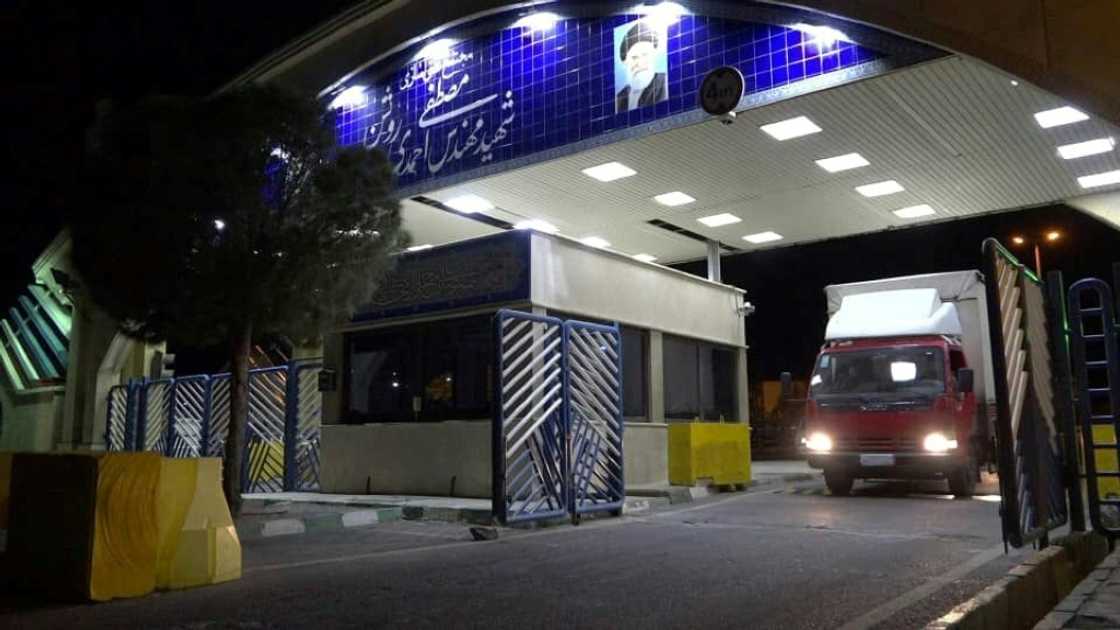 A truck leaving the Natanz nuclear research center in Iran in 2019 A truck leaving the Natanz nuclear research center in Iran in 2019
