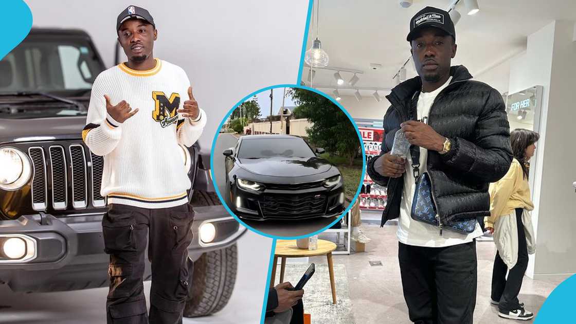 Criss Waddle, Chevrolet Camaro, Criss Waddle's Chevrolet Camaro, Ghanaian rapper, Criss Waddle flaunts wealth, Ghana music Criss Waddle, Chevrolet Camaro, Criss Waddle's Chevrolet Camaro, Ghanaian rapper, Criss Waddle flaunts wealth, Ghana music