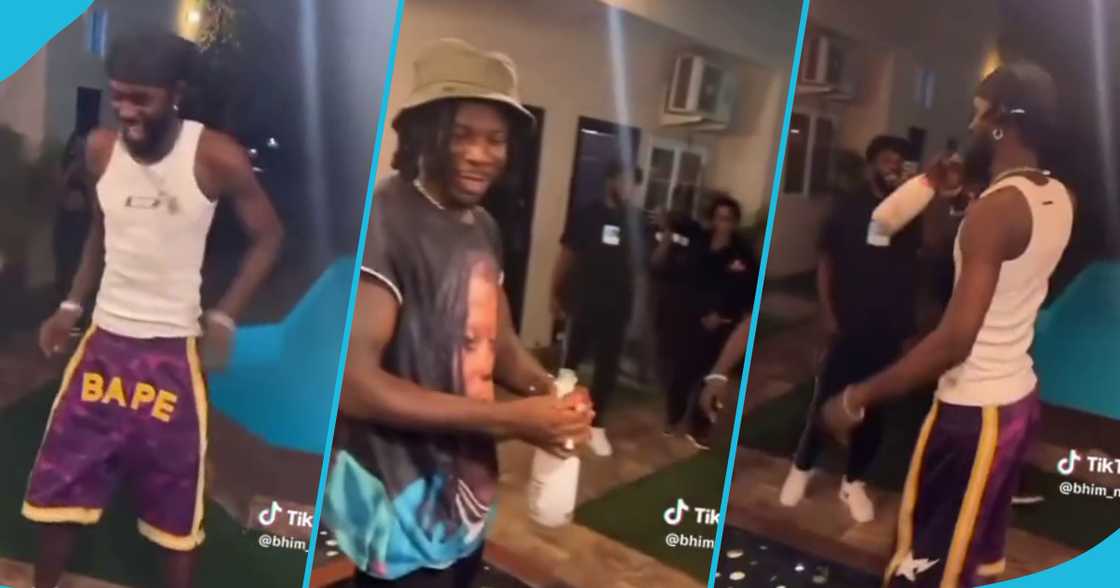 Black Sherif at Stonebwoy's residence