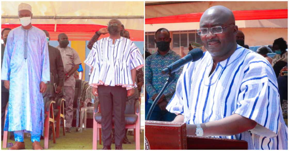 Ghana's Vice-President Dr Mahamudu Bawumia on the right