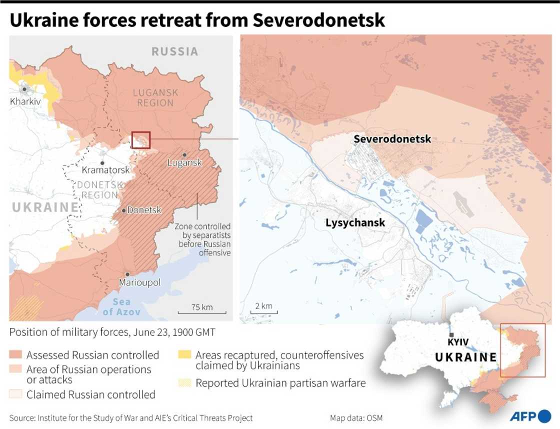 Ukraine forces retreat from Severodonetsk Ukraine forces retreat from Severodonetsk