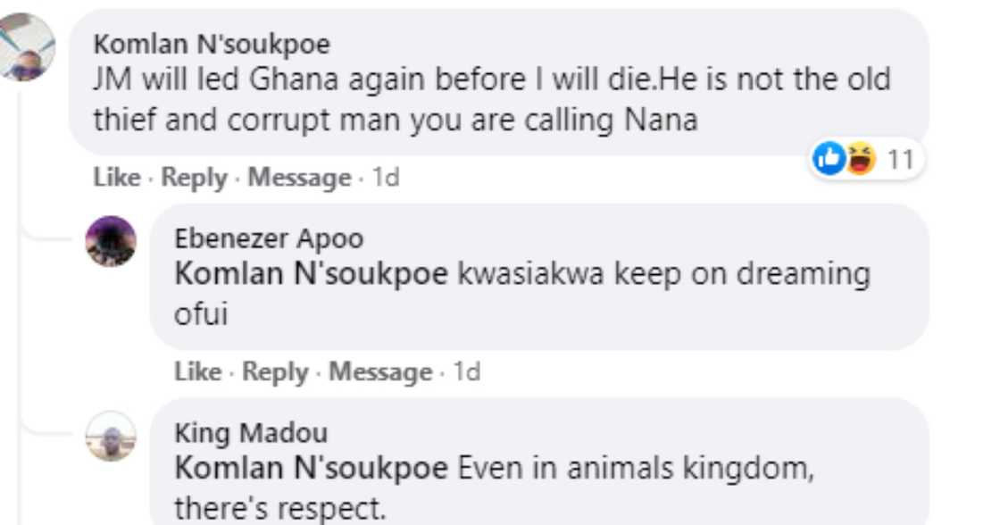 “JM will lead Ghana again before I die” - Ghanaian on Social media claims “JM will lead Ghana again before I die” - Ghanaian on Social media claims