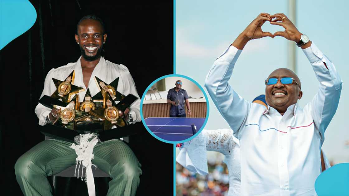 NPP flagbearer Dr Mahamudu Bawumia sparks reactions as he plays table tennis with Black Sherif’s “Sacrifice” playing in the background, TGMA 2026, Blackoo, music, Ghana music award