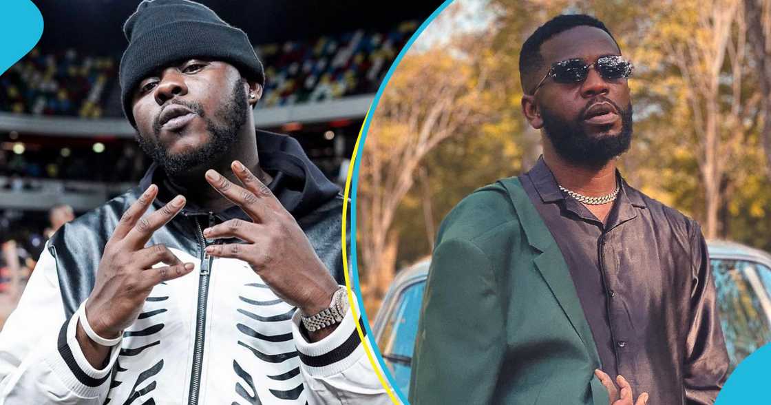 Medikal thanks Bisa Kdei for housing him and allowing him use his car in the early stages of his career Medikal thanks Bisa Kdei for housing him and allowing him use his car in the early stages of his career