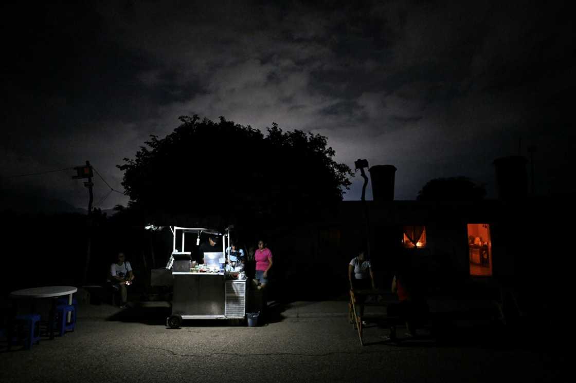 A street food vendor works in the Las Maritas neighborhood of Margarita