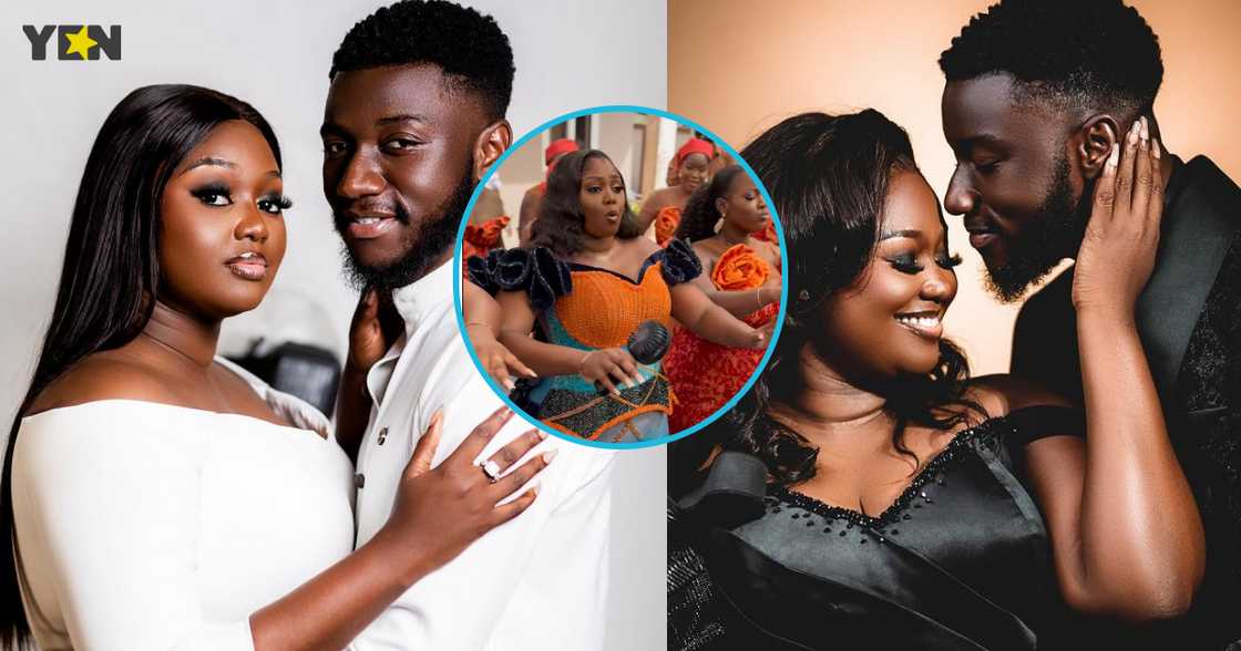 Ghanaian musician Enuonyam and her husband Ghanaian musician Enuonyam and her husband