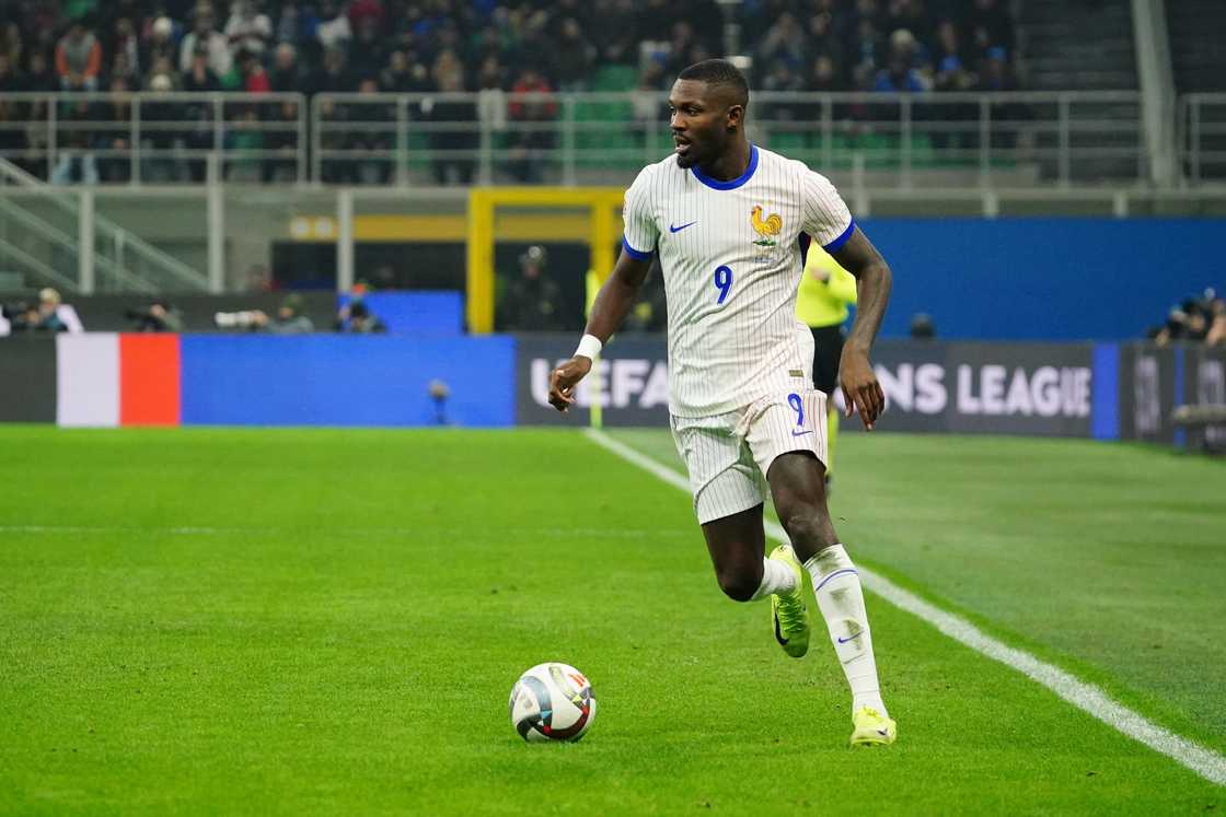 Marcus Thuram (France) participates in the UEFA Nations League, League A, Group A2 football match between Italy and France in Milan, Italy, on November 17, 2024, at Stadio San Siro Marcus Thuram (France) participates in the UEFA Nations League, League A, Group A2 football match between Italy and France in Milan, Italy, on November 17, 2024, at Stadio San Siro