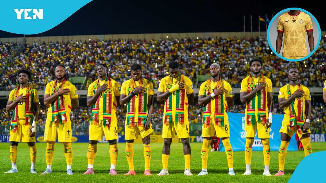 Ghana, Black Stars, 2026 FIFA World Cup, Black Stars away kit, Leaked Ghana jersey, Leaked 2026 World Cup kit.