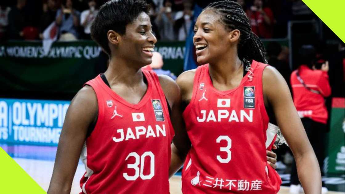 Mawuli sisters in action for Japan. Mawuli sisters in action for Japan.