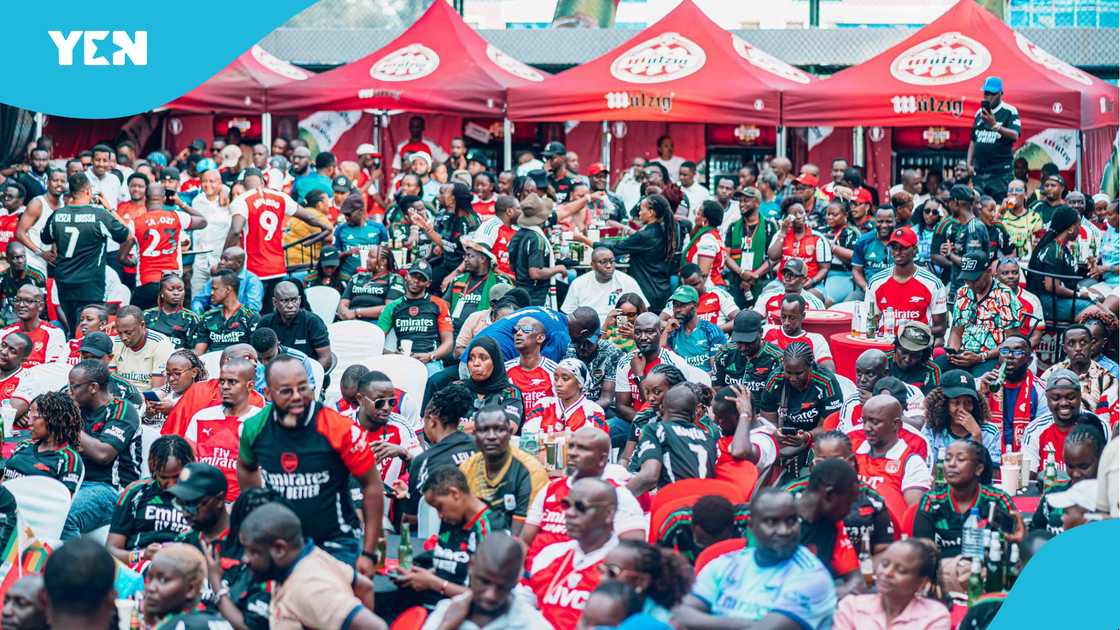 Some Arsenal fans in Sierre Leone pray for the EPL side ahead of their crucial UEFA Champions League semis 2nd leg against PSG on May 7, 2025 Some Arsenal fans in Sierre Leone pray for the EPL side ahead of their crucial UEFA Champions League semis 2nd leg against PSG on May 7, 2025
