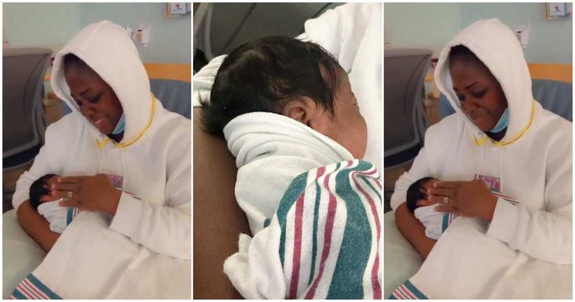 Tracey Boakye and her baby Tracey Boakye and her baby