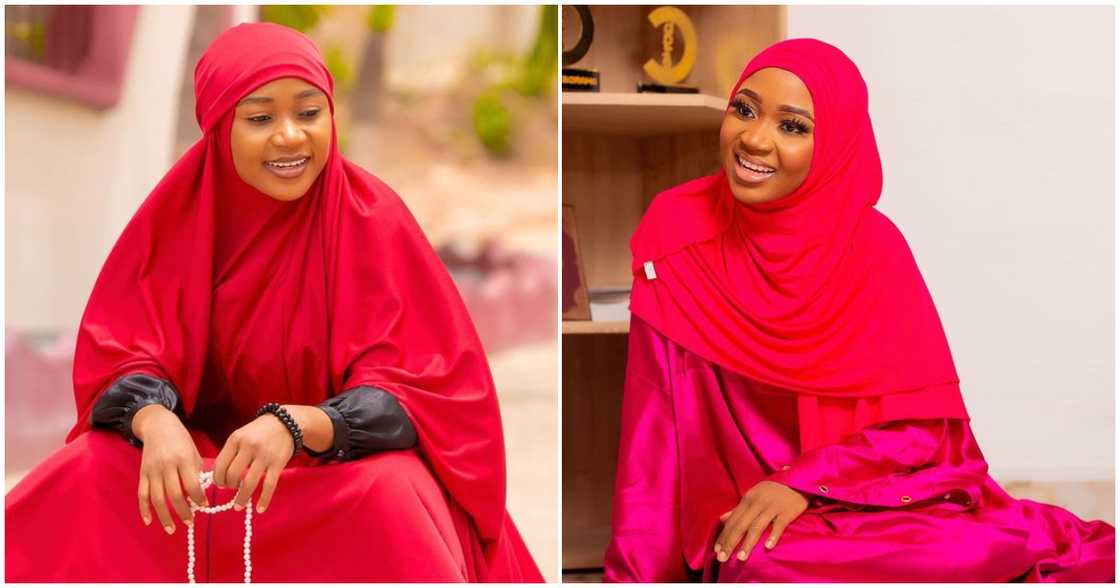 Akuapem Poloo wearing a hijab