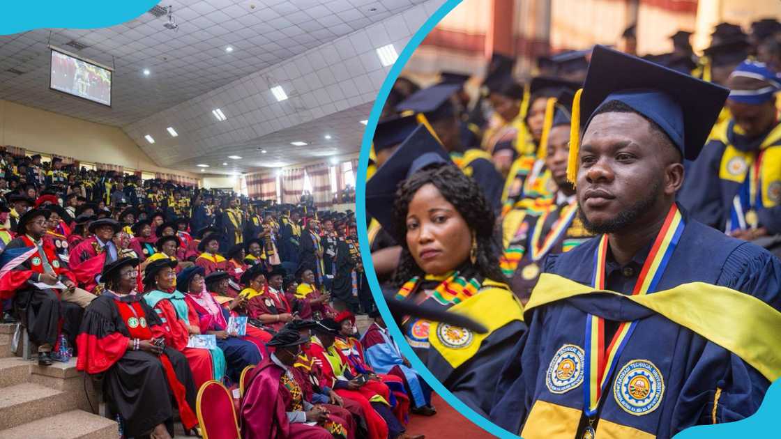 TTU graduates in academic dresses on their convocation day