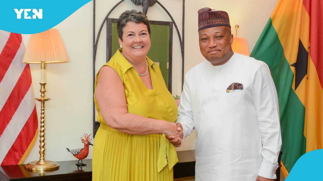 Samuel Okudzeto Ablakwa, 2026 FIFA World Cup, US Ambassador, Virginia Palmer. Samuel Okudzeto Ablakwa, 2026 FIFA World Cup, US Ambassador, Virginia Palmer.