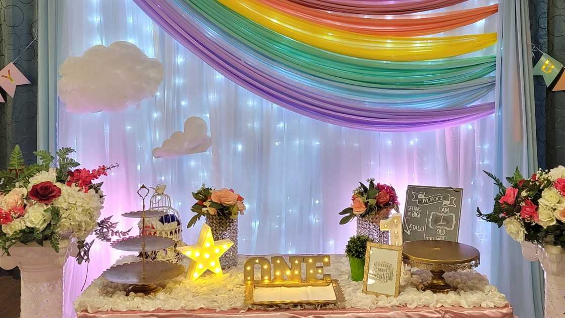 Rainbow first birthday decoration Rainbow first birthday decoration