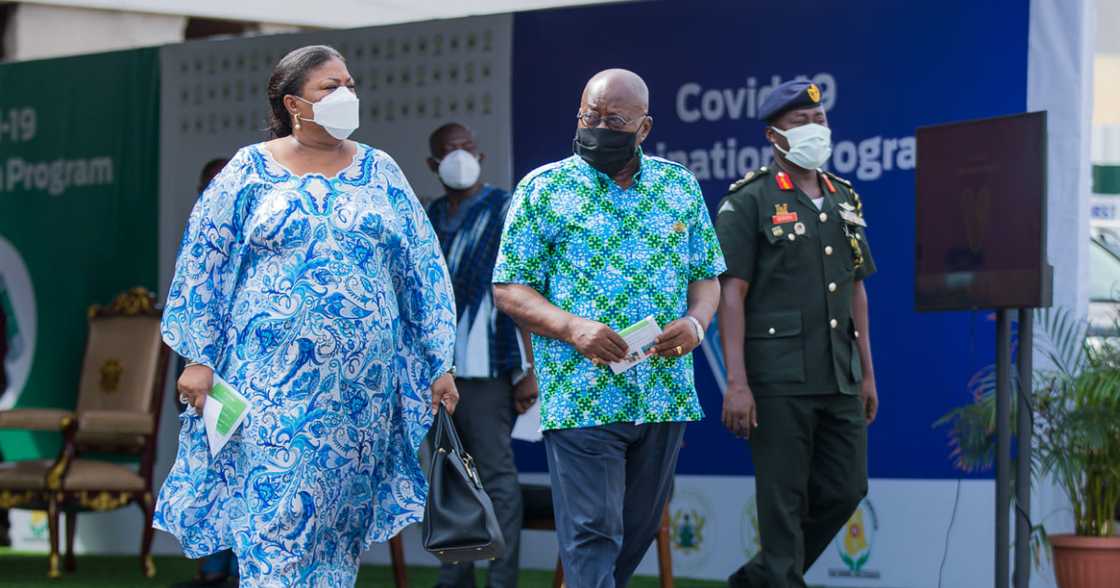 Akufo-Addo, wife take COVID-19 vaccine; here are 6 photos from the exercise