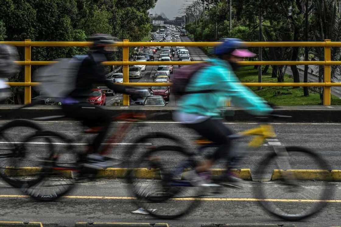Cycling massively increased in popularity in gridlocked Bogota during the coronavirus pandemic Cycling massively increased in popularity in gridlocked Bogota during the coronavirus pandemic
