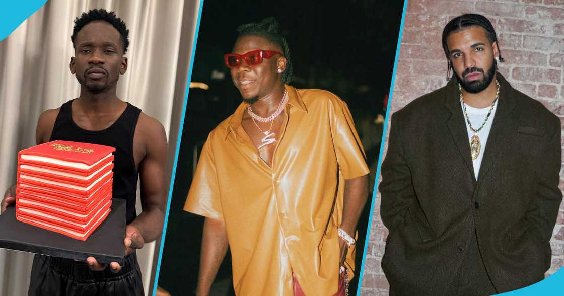 Mr Eazi, Stonebwoy and Drake in photos Mr Eazi, Stonebwoy and Drake in photos