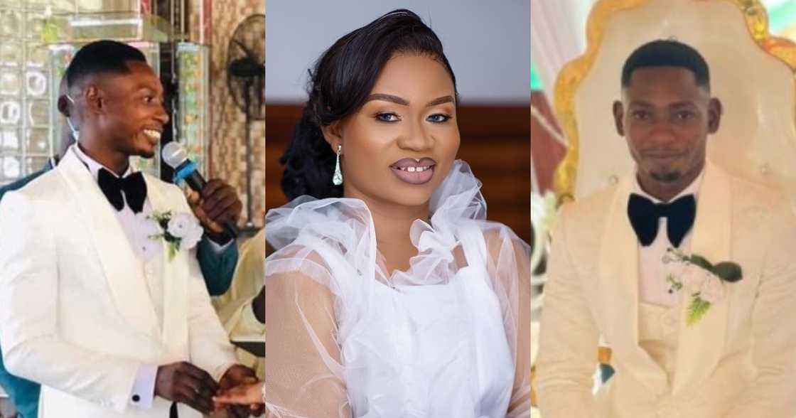 Obuasi soldier Richard Agu's wife speaks from honeymoon; fans call her mature Obuasi soldier Richard Agu's wife speaks from honeymoon; fans call her mature