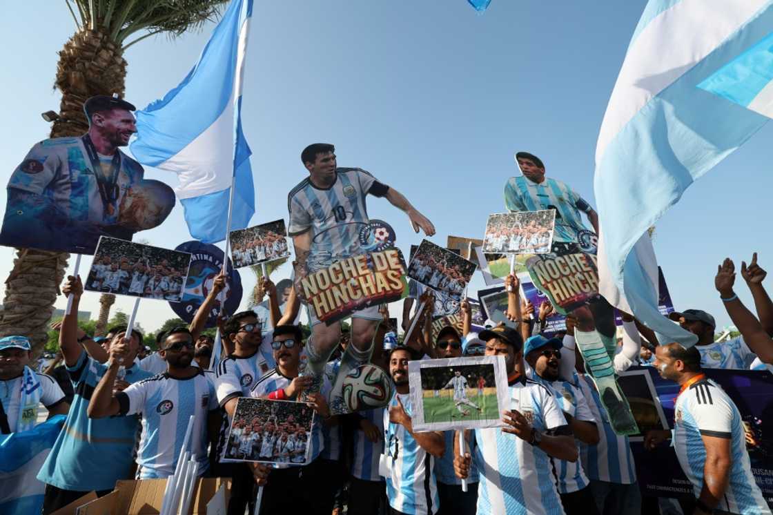Argentina supporters gather in Doha as the World Cup approaches Argentina supporters gather in Doha as the World Cup approaches