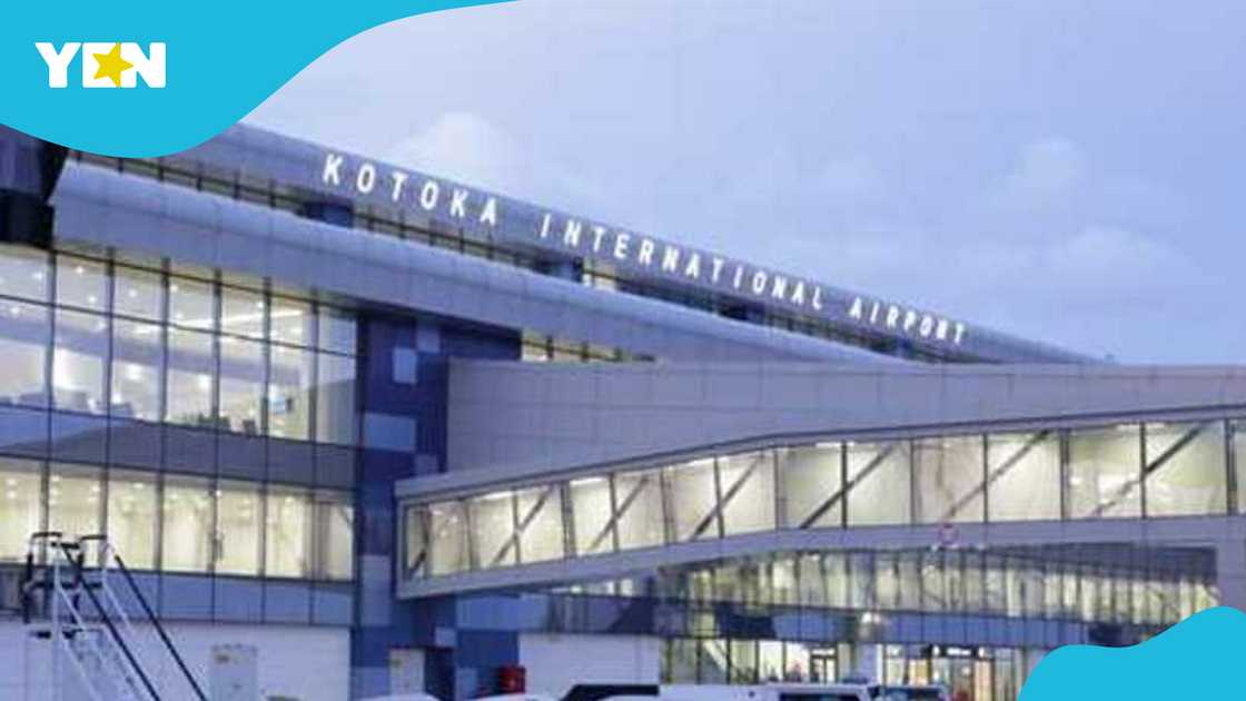 A man is being detained after his luggage was seen emitting smoke at the Kotoka International Airport.