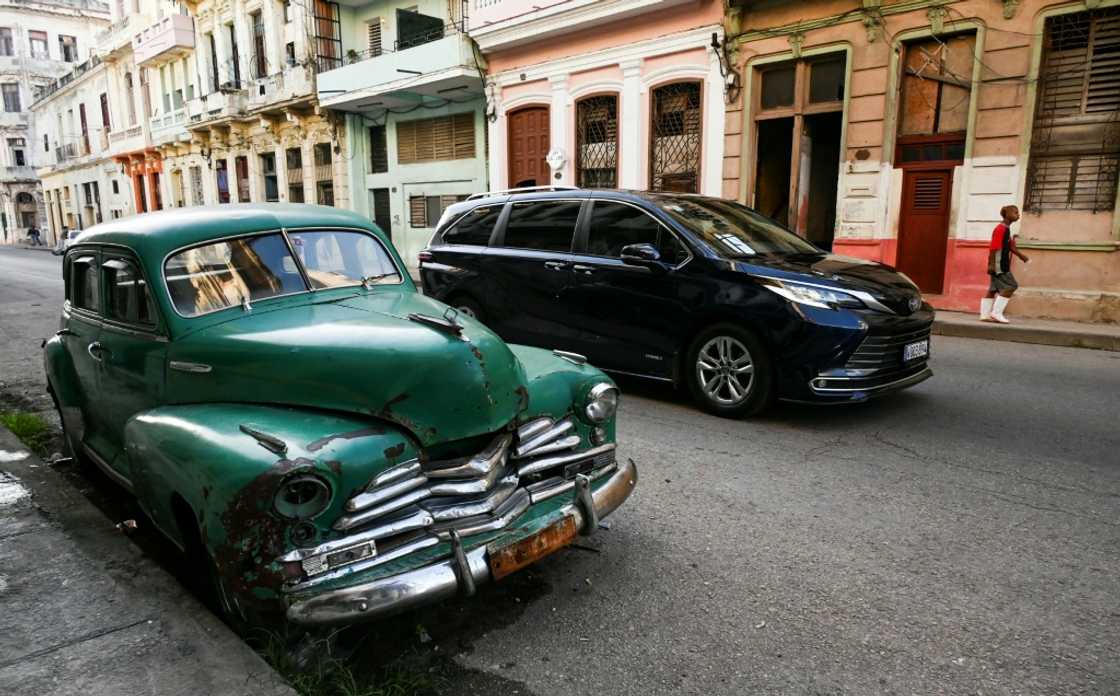 Des voitures dans une rue de La Havane, le 4 septembre 2024