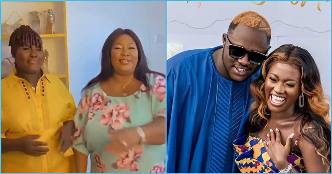 Photo of Medikal, Fella and their parents Photo of Medikal, Fella and their parents