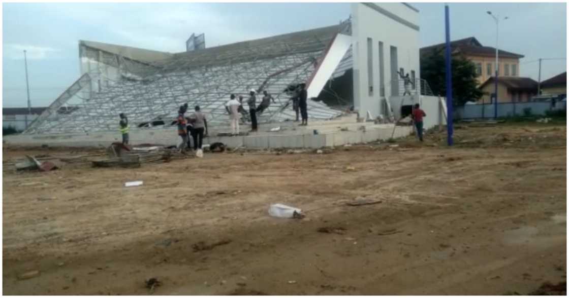 The ruins of the Jackson Park project after the collapse The ruins of the Jackson Park project after the collapse