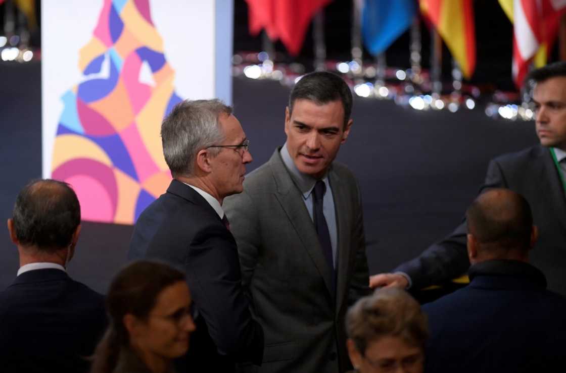 PM Pedro Sanchez (R) met NATO Secretary General Jens Stoltenberg in Madrid this week