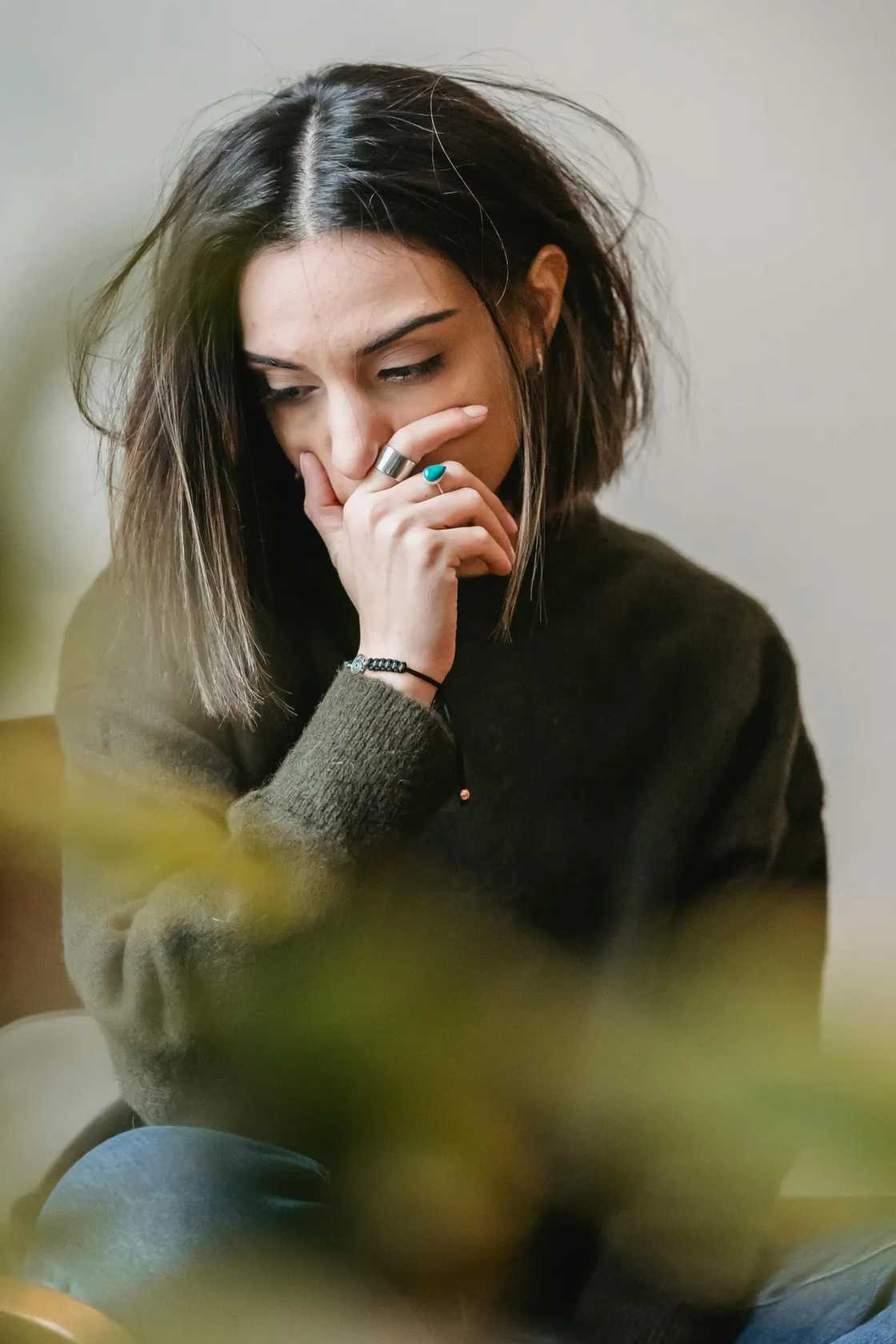 Woman crying