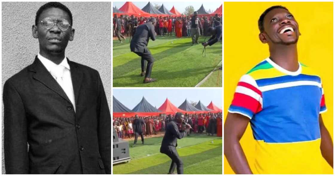 Agya Koo Thrills Funeral Guests in Dormaa East With Hyper Highlife Performance; Netizens Impressed Agya Koo Thrills Funeral Guests in Dormaa East With Hyper Highlife Performance; Netizens Impressed